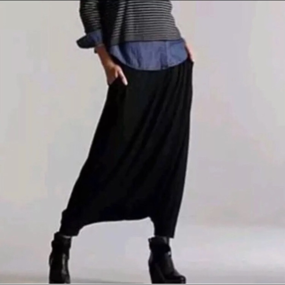 Eileen Fisher Black Harem Pants Small Petite EUC